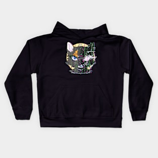 matrix cat Kids Hoodie